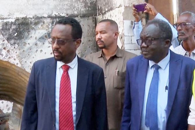 The Minister of Culture, Information and Tourism inspects the buildings of the General Authority for Radio and Television