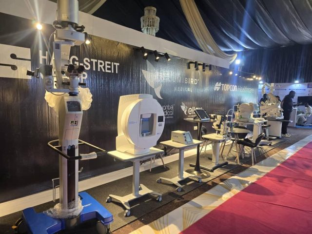 A Cross sectional view of some Haag Streit Devices